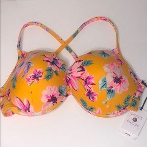 Marigold Floral Women’s Bikini Top